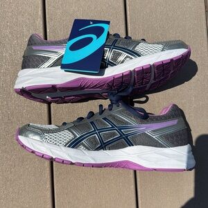 ASICS Women's Athletic Shoes - Gray and Purple
